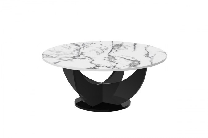 CAPRI 100 round coffee table (high gloss/different colours)